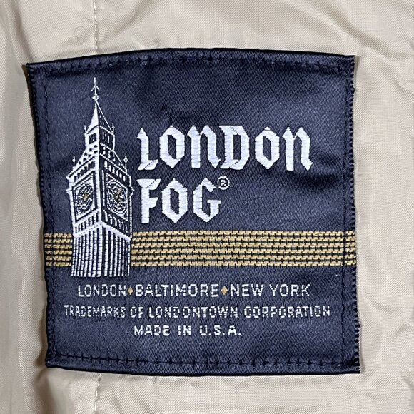 Vintage London Fog Trench Coat Womens 18WP Tan Thinsulate Insulation USA - Picture 4 of 9